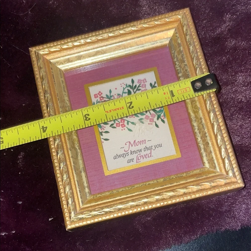 Floral Art in Gold and Pink Frame